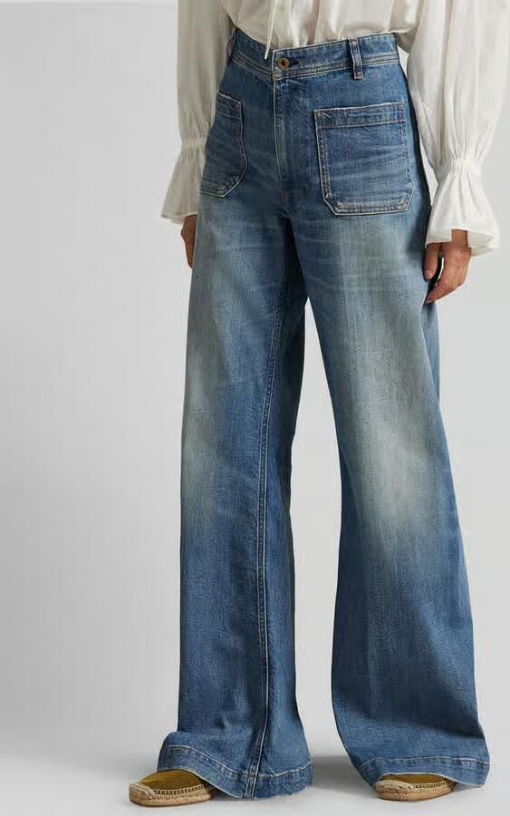 Polo Ralph Lauren loose fit jeans van katoenmix met opgestikte zakken - Foto 3