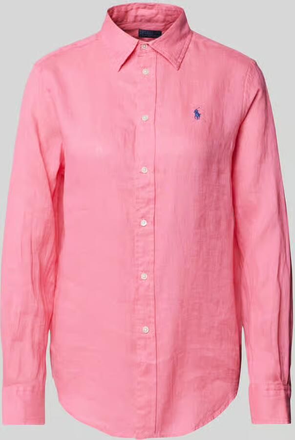 Polo Ralph Lauren Loose fit overhemdblouse van puur linnen met knoopsluiting - Foto 3