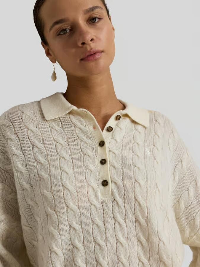 Polo Ralph Lauren Loose fit pullover van wol-mix met kasjmier-aandeel