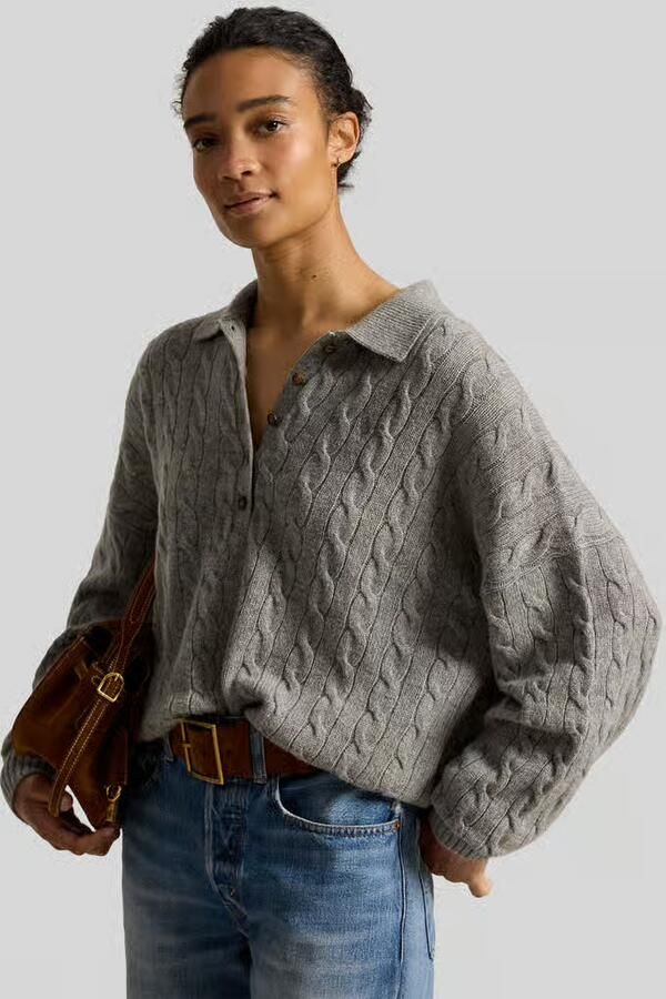 Polo Ralph Lauren Loose fit pullover van wol-mix met kasjmier-aandeel - Foto 3