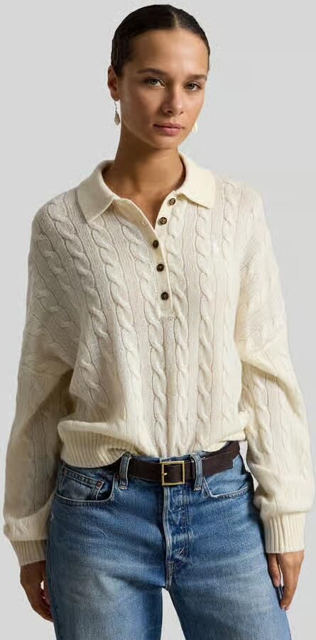 Polo Ralph Lauren Loose fit pullover van wol-mix met kasjmier-aandeel - Foto 3