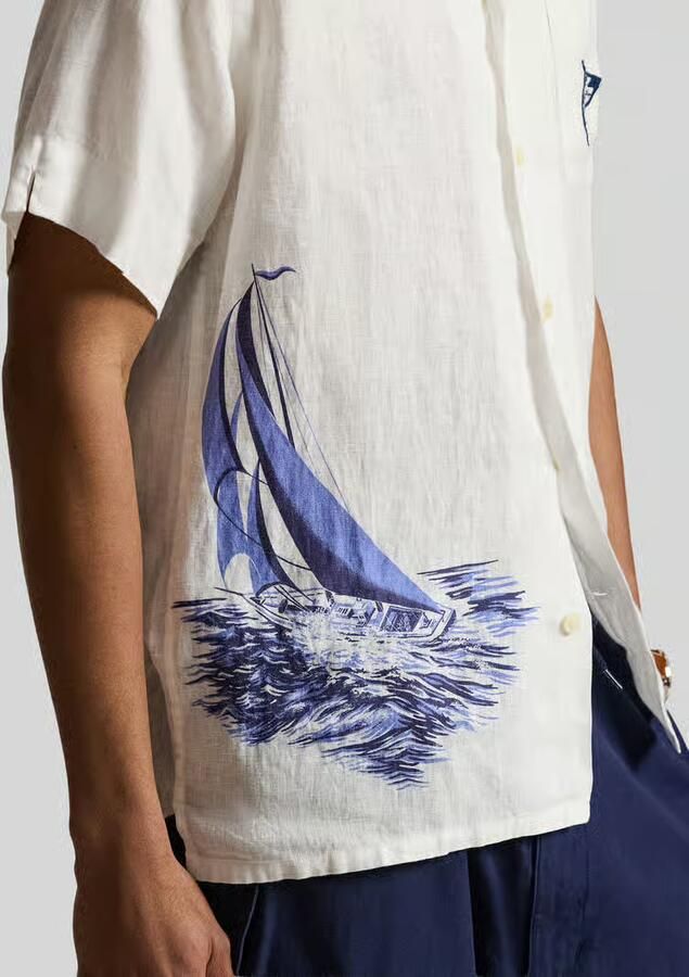 Polo Ralph Lauren Loose fit vrijetijdsoverhemd van puur linnen