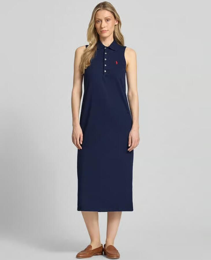 Polo Ralph Lauren Losjes vallende polojurk van katoenmix - Foto 2