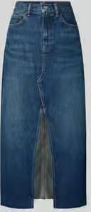 Polo Ralph Lauren Mini-jeansrok in Used-look met Loopsplit