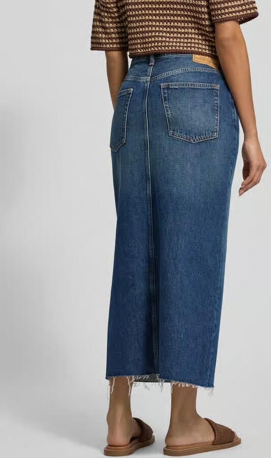 Polo Ralph Lauren Mini-jeansrok in Used-look met Loopsplit - Foto 3