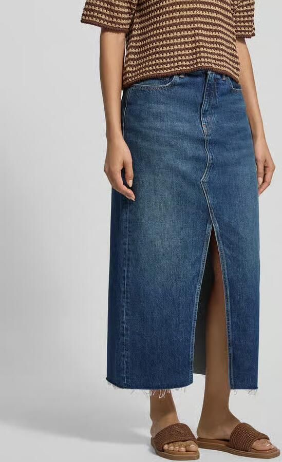 Polo Ralph Lauren Mini-jeansrok in Used-look met Loopsplit - Foto 2