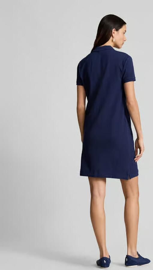 Polo Ralph Lauren Blauwe Polo Stijl Jurk met Pony Logo Blue Dames - Foto 3