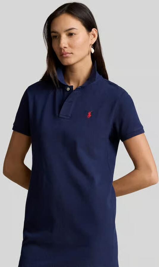 Polo Ralph Lauren Blauwe Polo Stijl Jurk met Pony Logo Blue Dames - Foto 5