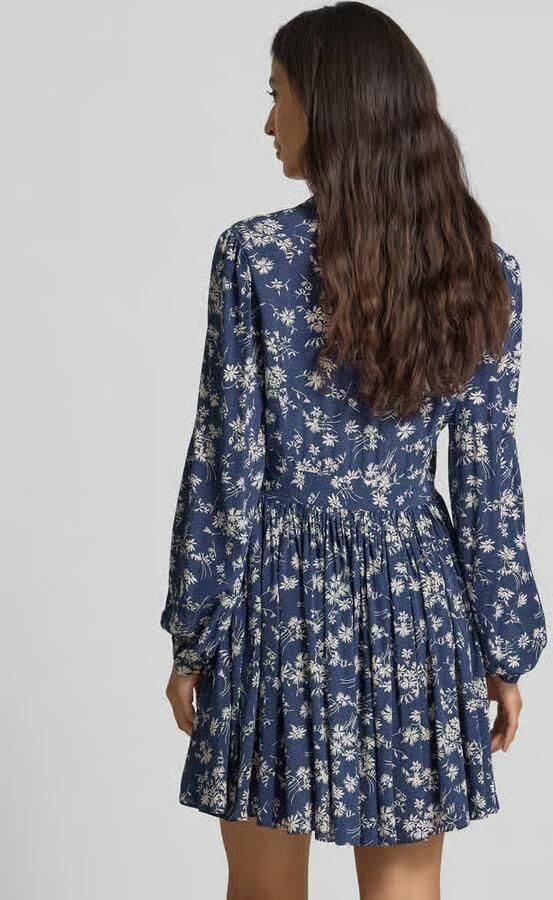 Polo Ralph Lauren Mini-jurk van pure viscose met V-hals