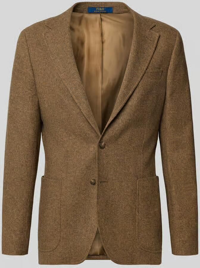Polo Ralph Lauren modern fit colbert met wol model 'HERRINGBONE' - Foto 2