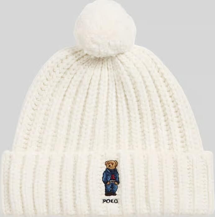 Polo Ralph Lauren Beanie van katoenmix in gebreide look - Foto 2