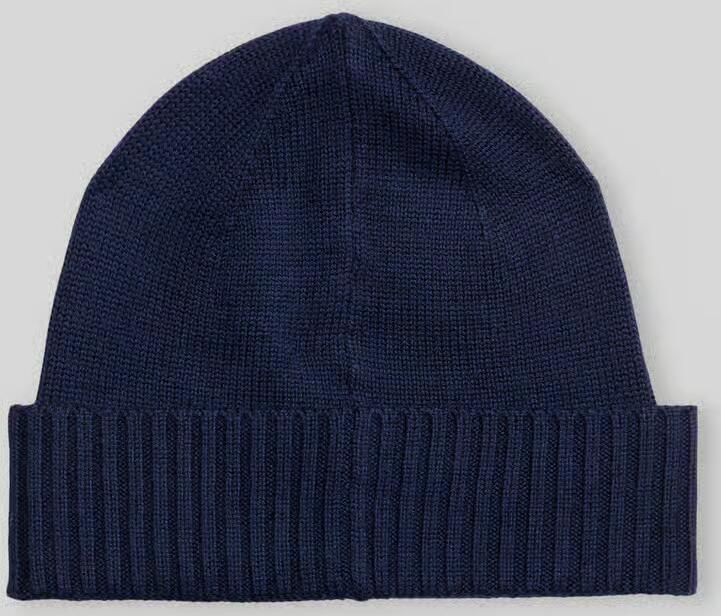 Polo Ralph Lauren Fold-Over Cold Weather Hat Unisex Mutsen blauw Maat ONE SIZE Accessoires - Foto 3