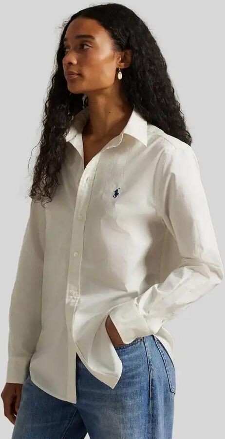 Polo Ralph Lauren klassiek fit overhemdblouse met doorlopende knoopsluiting - Foto 2
