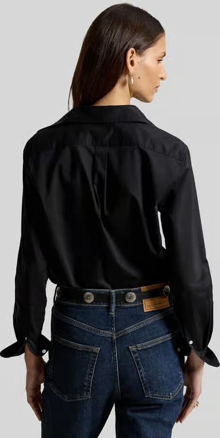 Polo Ralph Lauren klassiek fit overhemdblouse met doorlopende knoopsluiting - Foto 3