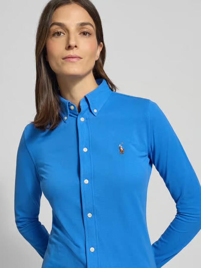 Polo Ralph Lauren Overhemdblouse met labelstitching - Foto 2