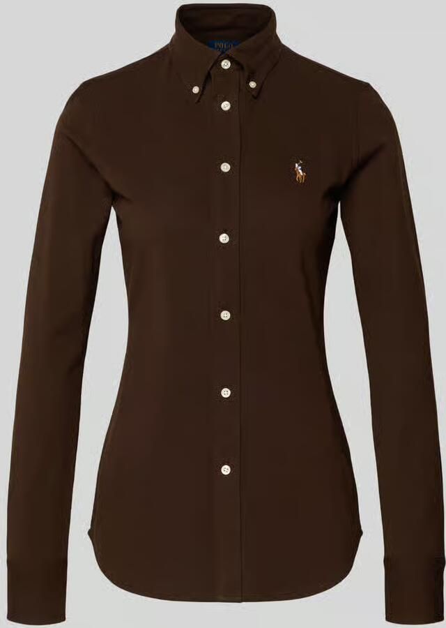 Polo Ralph Lauren Overhemdblouse met labelstitching