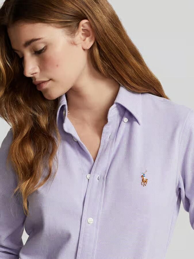 Polo Ralph Lauren Overhemdblouse met labelstitching