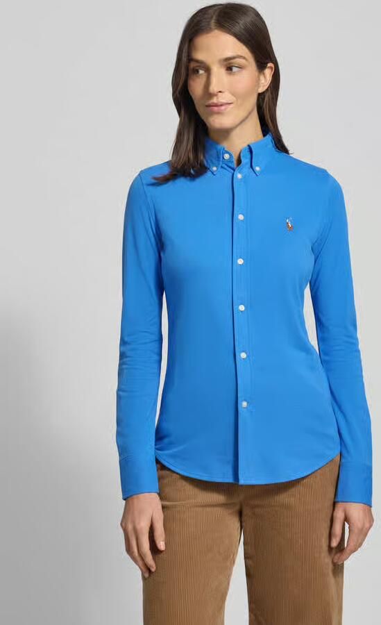 Polo Ralph Lauren Overhemdblouse met labelstitching - Foto 3