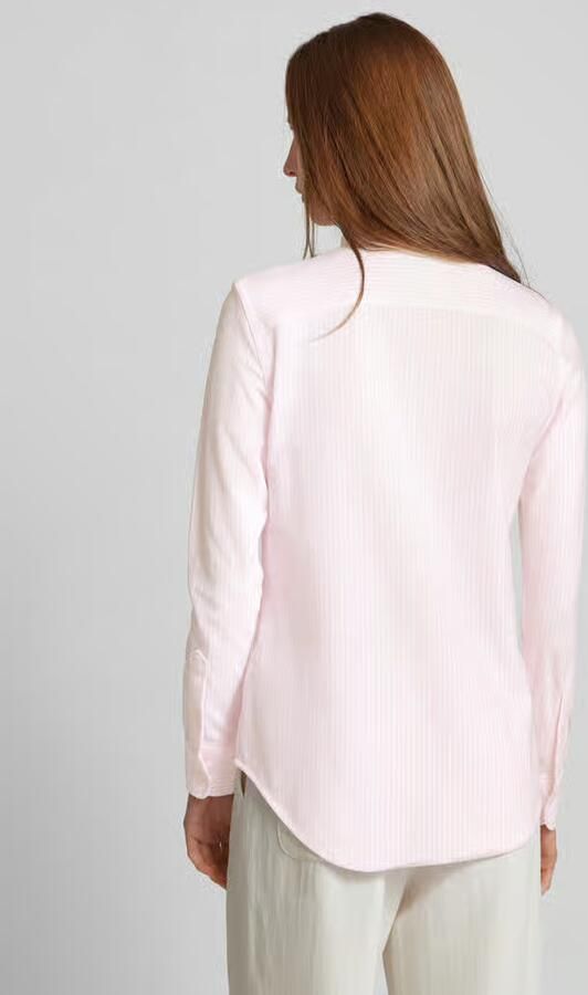 Polo Ralph Lauren Overhemdblouse met labelstitching model 'HEIDI' - Foto 4