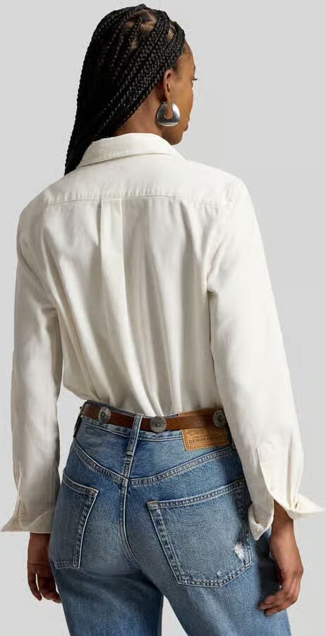 Polo Ralph Lauren Overhemdblouse met logostitching - Foto 3