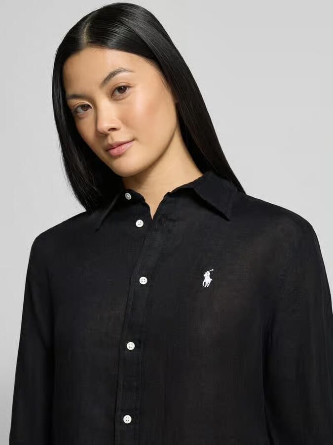 Polo Ralph Lauren Loose fit overhemdblouse van puur linnen met knoopsluiting - Foto 2