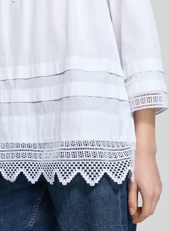 Polo Ralph Lauren Oversized blouse met broderie
