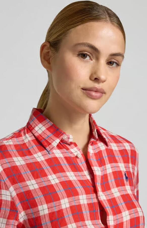 Polo Ralph Lauren Oversized overhemdblouse van puur linnen