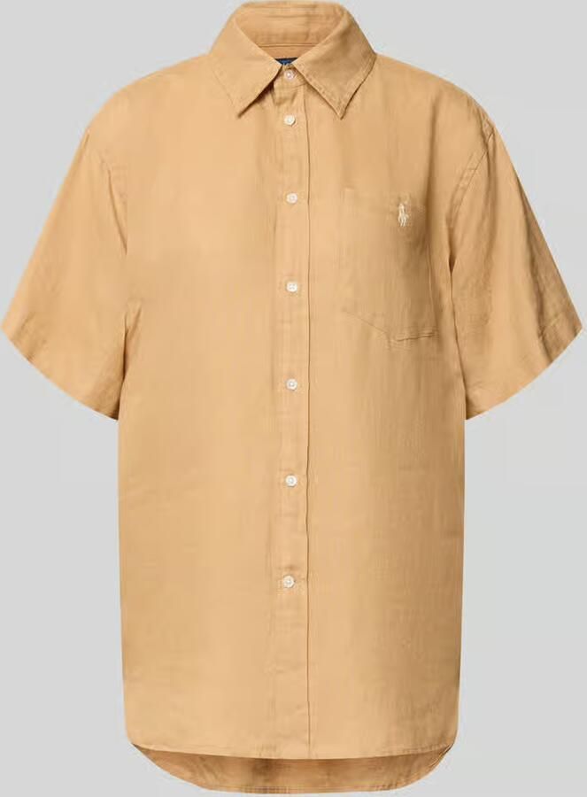 Polo Ralph Lauren Oversized overhemdblouse van puur linnen
