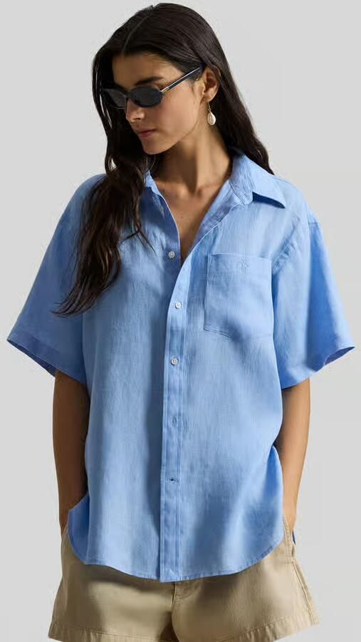 Polo Ralph Lauren Oversized overhemdblouse van puur linnen - Foto 3