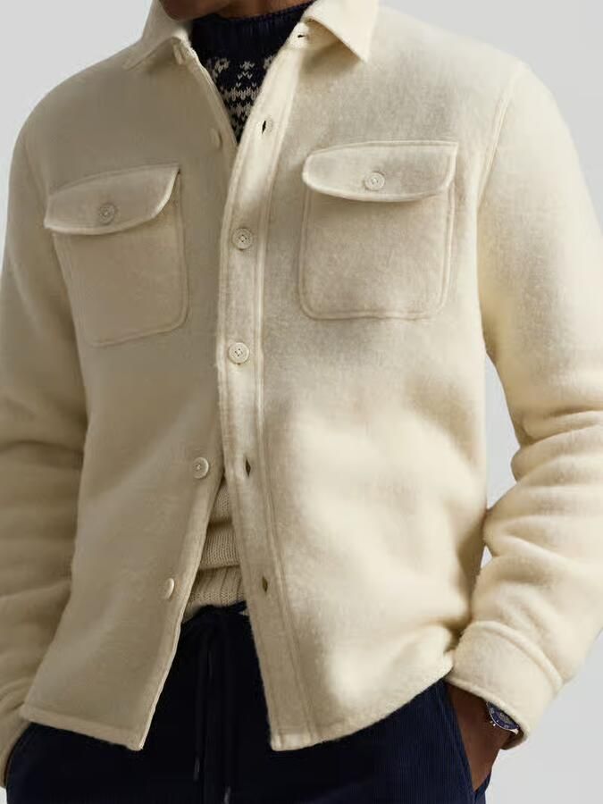 Polo Ralph Lauren Oversized overhemdjack van wolmix - Foto 2