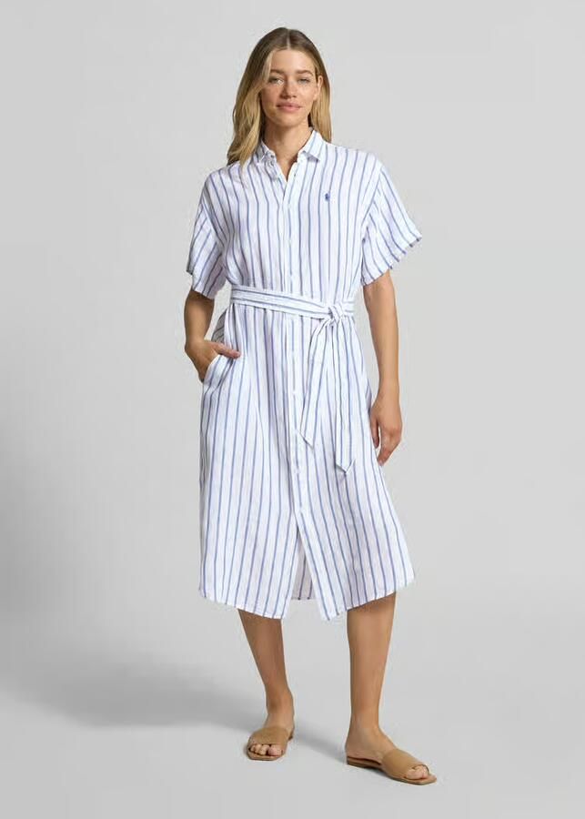 Polo Ralph Lauren Oversized overhemdjurk van puur linnen - Foto 2