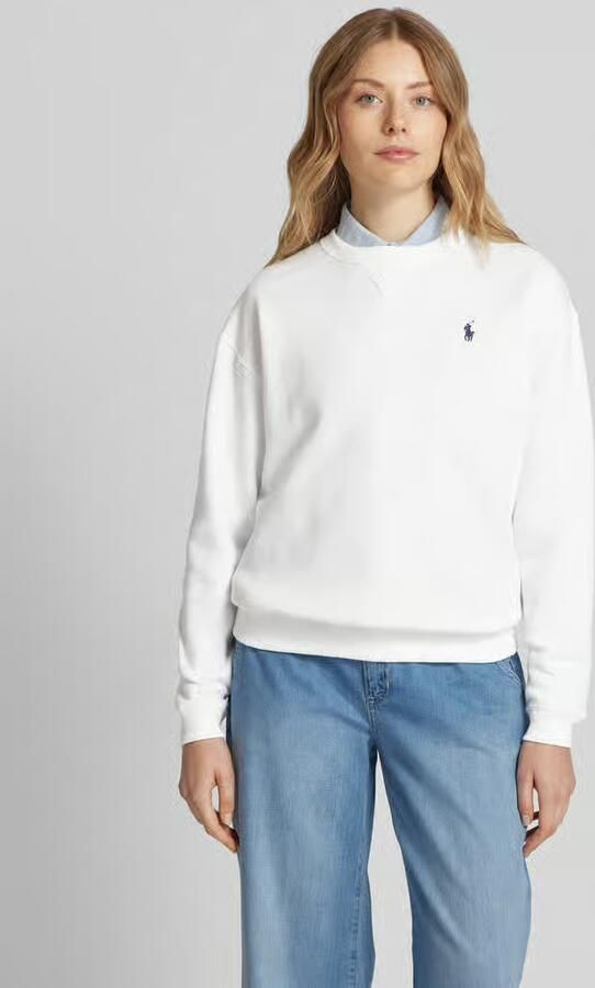 Polo Ralph Lauren Witte Katoenen Sweatshirt met Geborduurd Logo White Dames - Foto 8