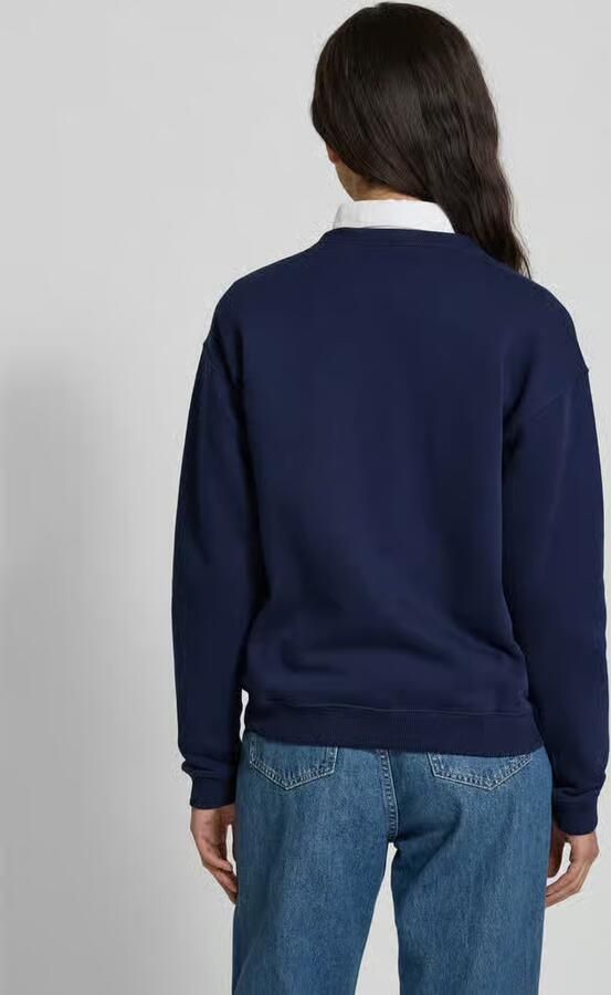 Ralph Lauren Navy Gebreide Kleding Classic Pony Crewneck Sweatshirt Blue Dames - Foto 6
