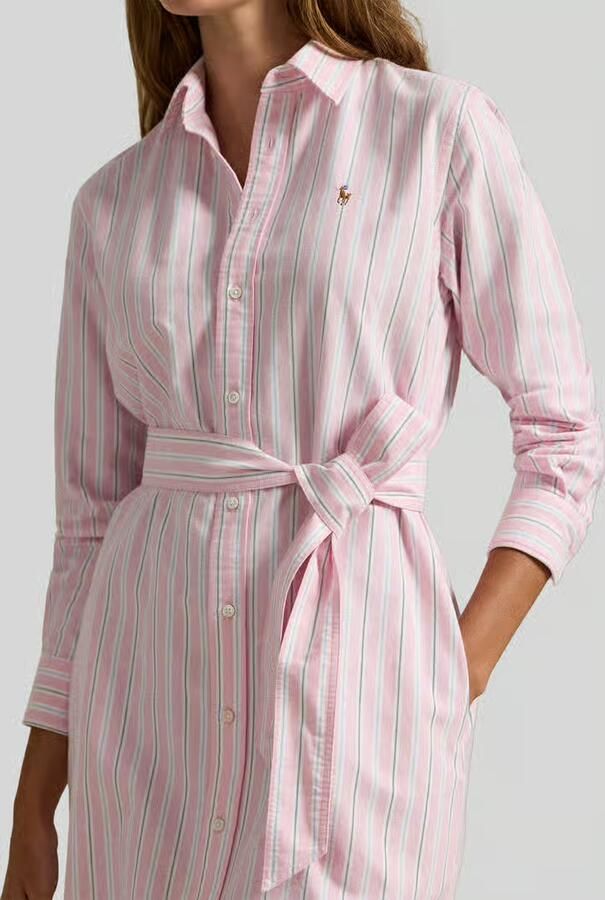 Polo Ralph Lauren Oxford-overhemdjurk met riem