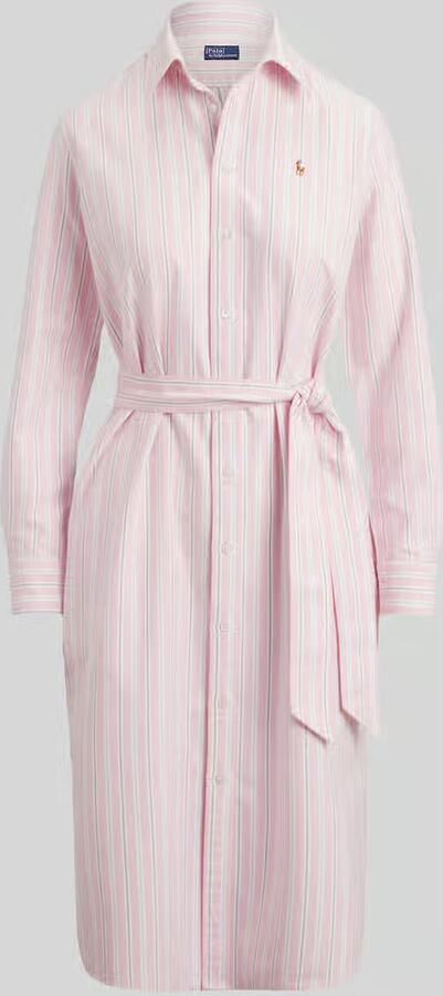 Polo Ralph Lauren Oxford-overhemdjurk met riem - Foto 2