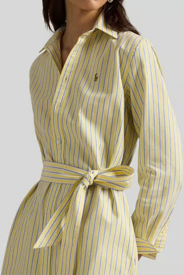 Polo Ralph Lauren Oxford-overhemdjurk met riem