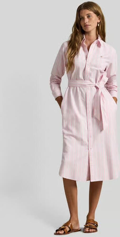 Polo Ralph Lauren Oxford-overhemdjurk met riem - Foto 3