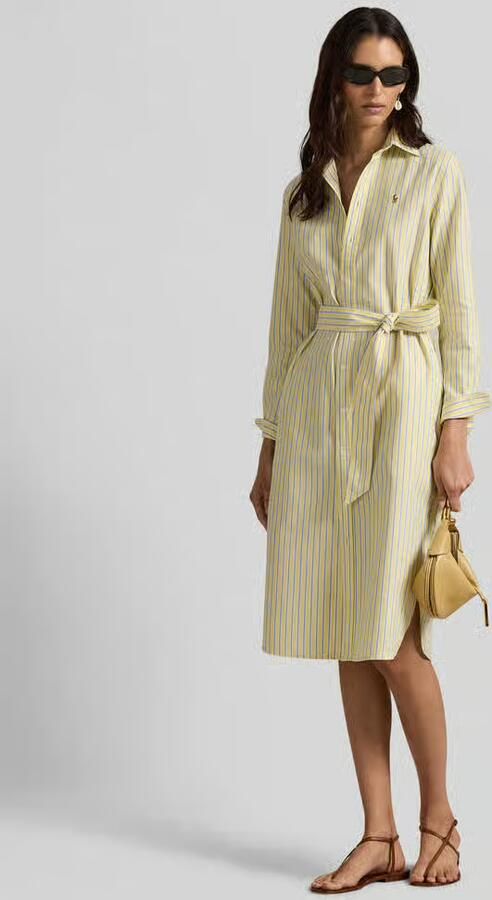 Polo Ralph Lauren Oxford-overhemdjurk met riem - Foto 2