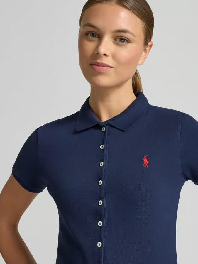 Polo Ralph Lauren Slim fit poloshirt met doorknoopsluiting - Foto 2