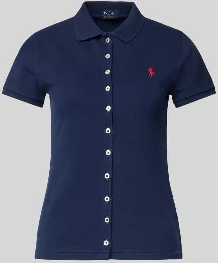 Polo Ralph Lauren Slim fit poloshirt met doorknoopsluiting
