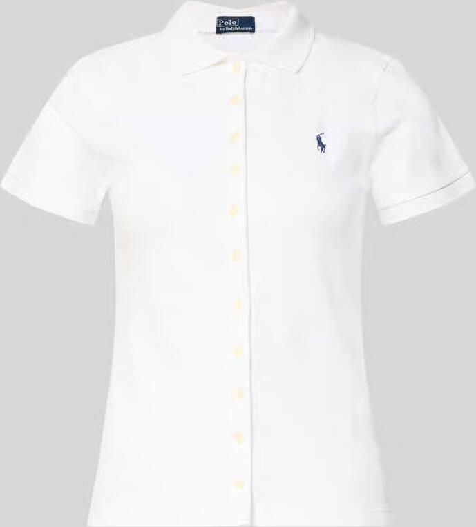 Polo Ralph Lauren Wit T-shirt Modern Fit Casual Stijl White Dames - Foto 3