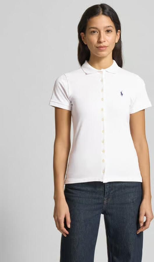 Polo Ralph Lauren Wit T-shirt Modern Fit Casual Stijl White Dames - Foto 5