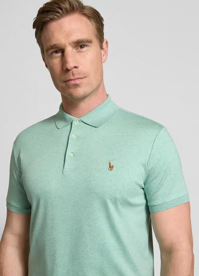 POLO Ralph Lauren slim fit polo met logo mintgroen