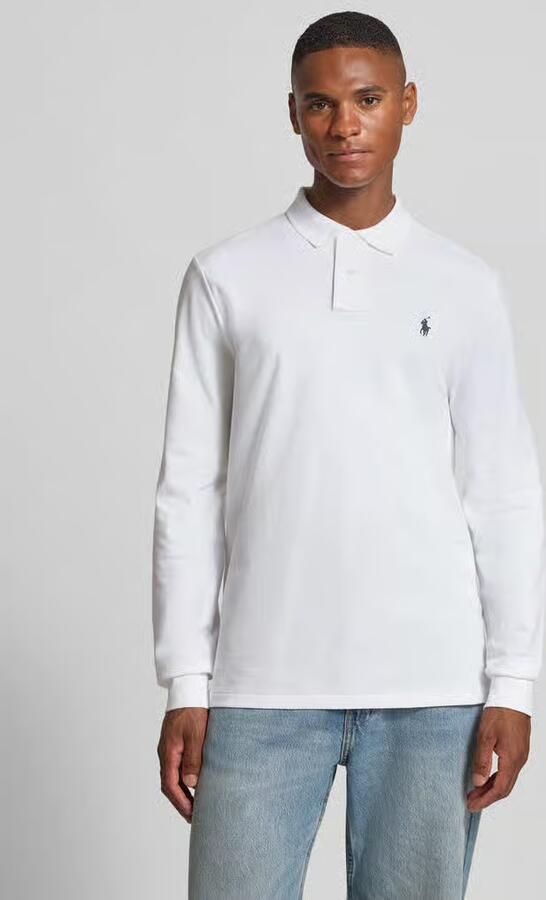 Polo Ralph Lauren Polo Shirt Lange Mouw POLO COUPE DROITE EN COTON BASIC MESH - Foto 7