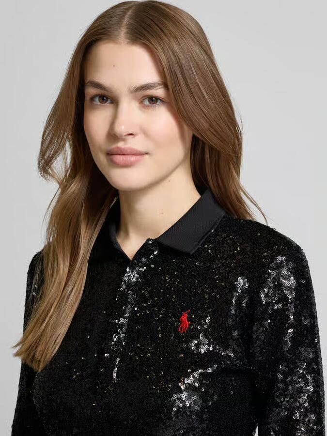 Polo Ralph Lauren Poloshirt met pailletten model 'JULIE'