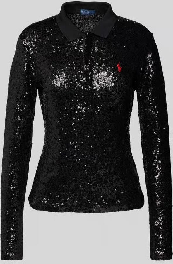 Polo Ralph Lauren Poloshirt met pailletten model 'JULIE' - Foto 2