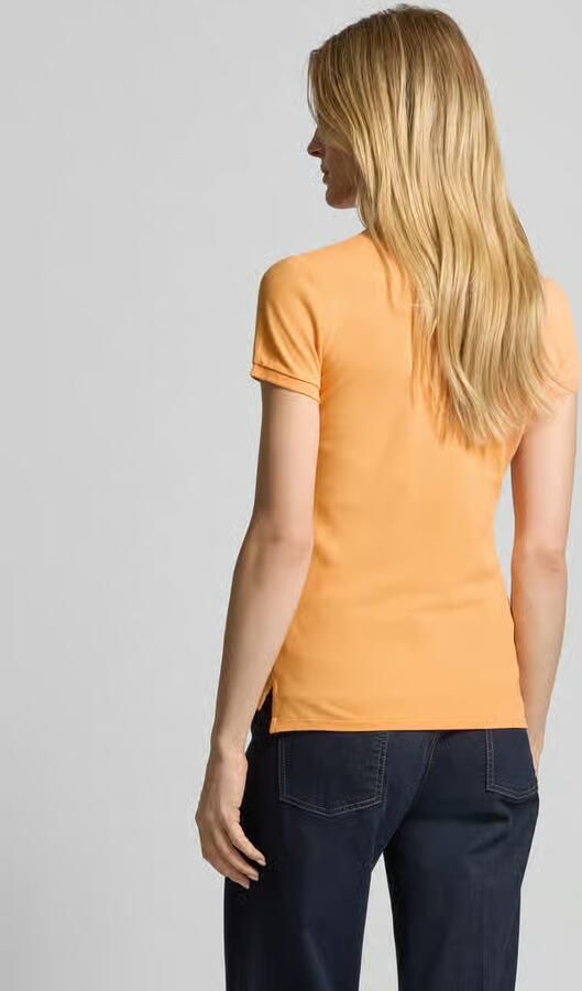 Polo Ralph Lauren Poloshirt van puur katoen met labelstitching model 'JULIE'