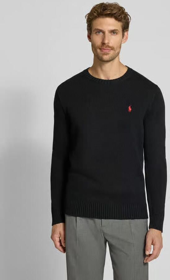 Polo Ralph Lauren Zwarte Crewneck Sweaters met Handtekening Pony Black Heren - Foto 3