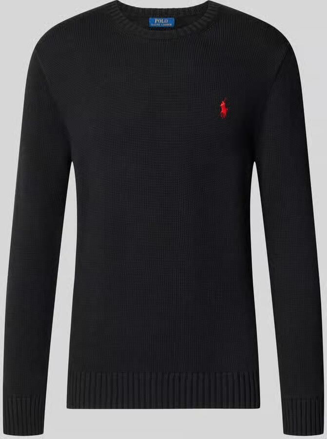 Polo Ralph Lauren Zwarte Crewneck Sweaters met Handtekening Pony Black Heren - Foto 2