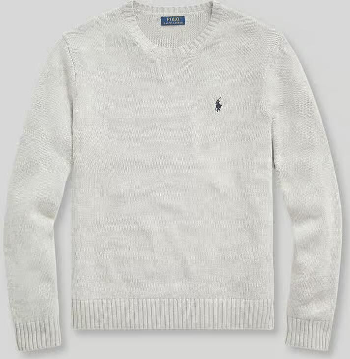 Polo Ralph Lauren Ralph Lauren sweater ronde hals Slim Fit grijs - Foto 5